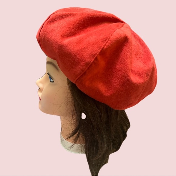 Frank Olive / Neiman Marcus vintage 1960’s 1970’s Red Beret Hat main image 4